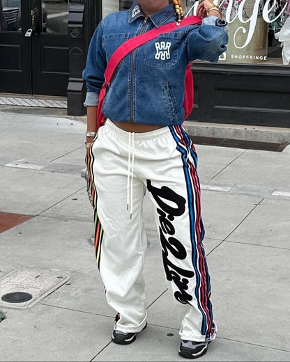 REVERSE MULTICOLOR TRACKPANTS